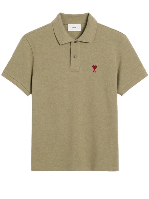 Polo shirt with logo AMI PARIS | UPL001760366